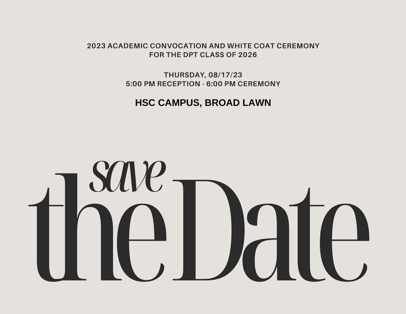 Save the Date graphic