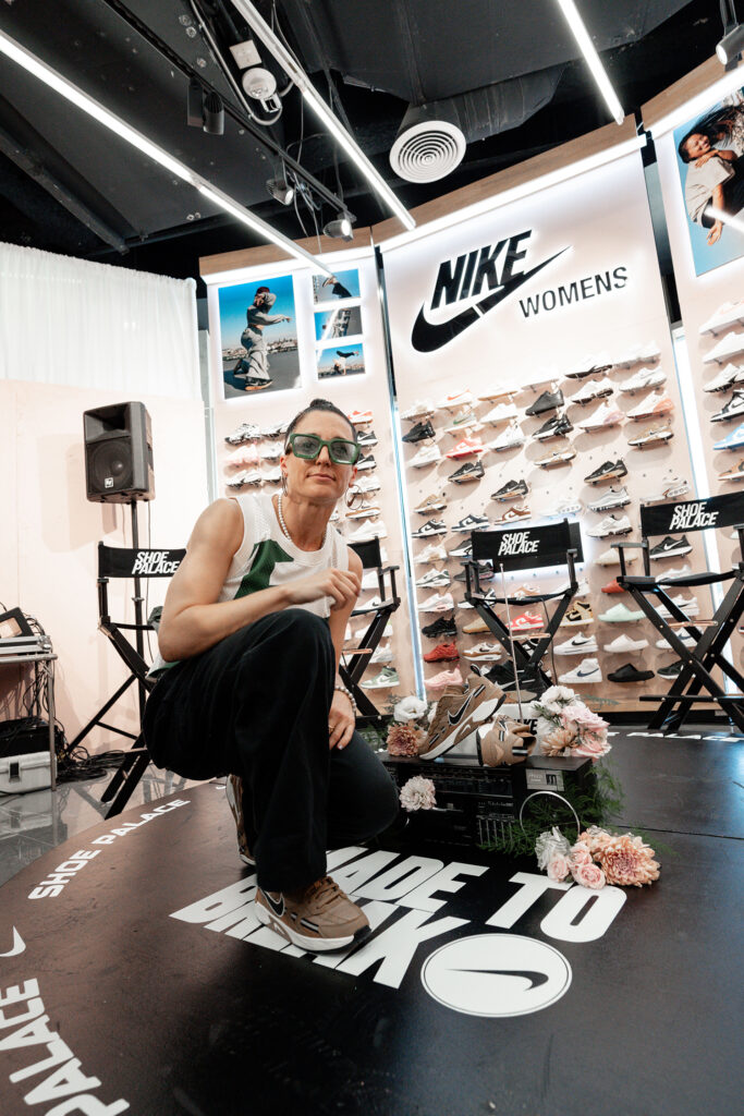 Breaker Randi Freitas at a Nike Women's event