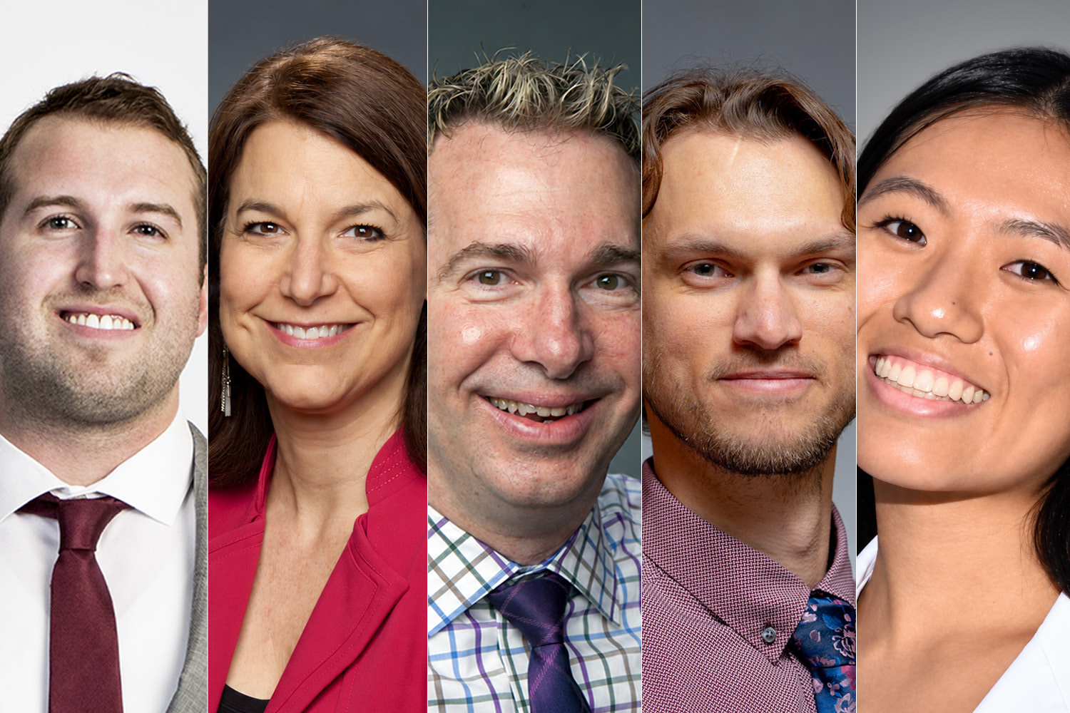 Headshots of five winners of CPTA awards